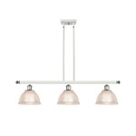 Arietta Island Pendant - White / Polished Chrome / Clear