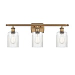 Hadley Bathroom Vanity Light - Brushed Brass / Clear