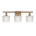 Niagra Bathroom Vanity Light - Brushed Brass / Clear