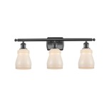 Ellery Bathroom Vanity Light - Matte Black / White