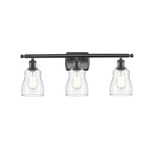 Ellery Bathroom Vanity Light - Matte Black / Clear