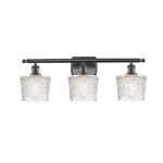 Niagra Bathroom Vanity Light - Matte Black / Clear