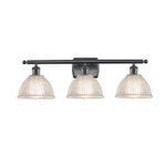 Arietta Bathroom Vanity Light - Matte Black / Clear