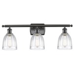 Brookfield Rectangle Canopy Bathroom Vanity Light - Oil Rubbed Bronze / Clear