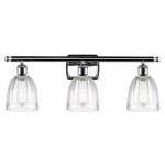 Brookfield Bathroom Vanity Light - Polished Chrome / Clear