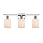 Hadley Bathroom Vanity Light - Polished Nickel / Matte White