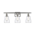 Ellery Bathroom Vanity Light - Brushed Satin Nickel / Clear