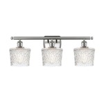 Niagra Bathroom Vanity Light - Brushed Satin Nickel / Clear