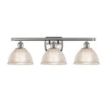 Arietta Bathroom Vanity Light - Brushed Satin Nickel / Clear