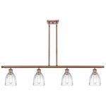 Brookfield Linear Pendant - Antique Copper / Clear