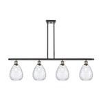 Waverly Island Pendant - Black / Antique Brass / Clear