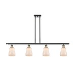 Ellery Island Pendant - Black / Antique Brass / White