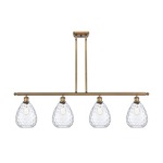 Waverly Island Pendant - Brushed Brass / Clear