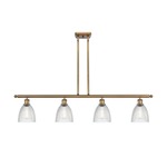 Castile Island Pendant - Brushed Brass / Clear