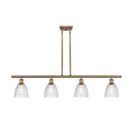 Castile Island Pendant - Brushed Brass / Clear