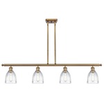 Brookfield Linear Pendant - Brushed Brass / Clear