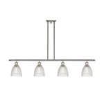 Castile Island Pendant - Polished Nickel / Clear