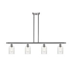 Hadley Island Pendant - Brushed Satin Nickel / Clear