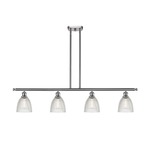 Castile Island Pendant - Brushed Satin Nickel / Clear