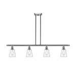 Ellery Island Pendant - Brushed Satin Nickel / Clear