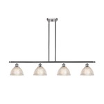 Arietta Island Pendant - Brushed Satin Nickel / Clear