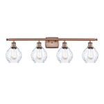 Waverly Bathroom Vanity Light - Antique Copper / Clear