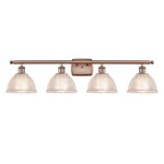 Arietta Bathroom Vanity Light - Antique Copper / Clear