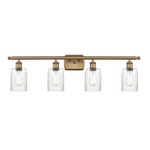 Hadley Bathroom Vanity Light - Brushed Brass / Clear