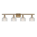 Dayton Bathroom Vanity Light - Brushed Brass / Clear