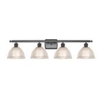 Arietta Bathroom Vanity Light - Matte Black / Clear