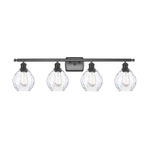 Waverly Bathroom Vanity Light - Oil Rubbed Bronze / Clear