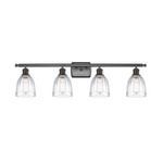 Brookfield Rectangle Canopy Bathroom Vanity Light - Oil Rubbed Bronze / Clear