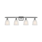 Brookfield Bathroom Vanity Light - Polished Chrome / White