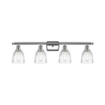 Brookfield Rectangle Canopy Bathroom Vanity Light - Polished Chrome / Clear