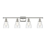 Ellery Bathroom Vanity Light - Polished Nickel / Clear Seedy