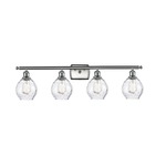 Waverly Bathroom Vanity Light - Brushed Satin Nickel / Clear