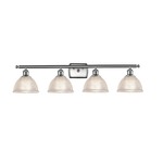 Arietta Bathroom Vanity Light - Brushed Satin Nickel / Clear