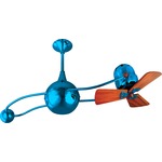 Brisa 2000 Wood Ceiling Fan - Agua Marinha / Mahogany Tone