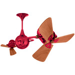 Italo Ventania Wood Ceiling Fan - Rubi / Mahogany Tone