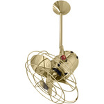 Bianca Directional Metal Ceiling Fan - Polished Brass