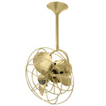 Bianca Directional Metal Ceiling Fan - Brushed Brass