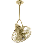 Jarold Directional Metal Ceiling Fan - Polished Brass