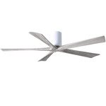 Irene Hugger Ceiling Fan - Gloss White / Barn Wood Tone