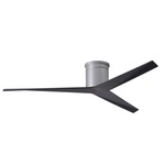 Eliza Hugger Ceiling Fan - Brushed Nickel / Matte Black