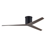 Eliza Hugger Ceiling Fan - Matte Black / Gray Ash