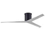 Eliza Hugger Ceiling Fan - Matte Black / Barn Wood Tone