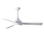 Donaire Outdoor Ceiling Fan with Light - Gloss White / Gloss White