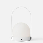 Carrie Portable Table Lamp - White / White
