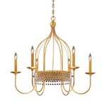 Kingsmont Chandelier - Glitz Gold Leaf / Clear