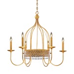 Kingsmont Chandelier - Glitz Gold Leaf / Clear